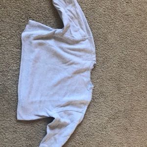 Crop grey sweatshirt